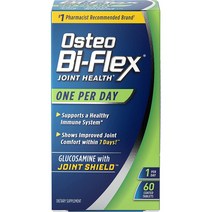 Osteo Bi-Flex 1일 1회 60개 비타민 D가 포함된 글루코사민 건강 보충제 콘드, 130 카운트(1개 팩)
