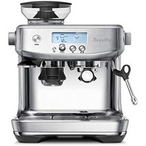 브레빌 breville bes878bss 바리스타 프로 에스프레소 머신 브러시 처리된 스테인리스 스틸, 중간, 브러시드 스테인리스 스틸