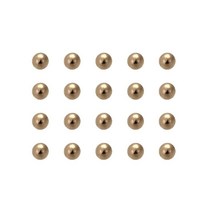 0.6cm1/4인치 정밀 솔리드 황동 베어링 볼 50개 USA 미국