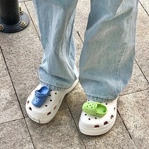크록 자비츠 장식 악세사리 참 세트귀여운 미니 시뮬레이션 신발 매력 악어 장식 나막신 샌들 만화 여러