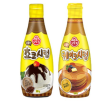 카시오마켓 오뚜기 달콤한 케이크시럽 초코시럽 코코아분말의 진한 쵸코! 각 2개씩 묶음 선택!, 4세트, 220g