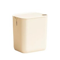 자동 센서 쓰레기통 주방 욕실 유도 쓰레기통용 항균 스마트 쓰레기 뚜껑이 있는 홈 18L, [02] Milk White