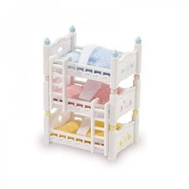 실바니안패밀리 세쌍둥이 베이비 벙크 침대 피규어, basic