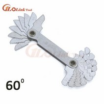 반경 템플릿 R 게이지 R1-6.5 7-14.5 15-25 26-80 플레이트 필렛 외부 내부 오목 볼록 측정 도구, 05 60 Degree