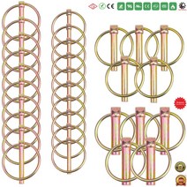 소형 트랙터 트렉터 경운기 로타리 농기계 농장 트랙터 트레일러 트럭 모어 샤프트 잠금 핀 안전 커플러, 15 M8x42 2Pcs