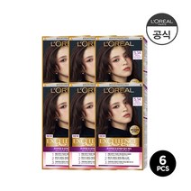 [로레알파리] NEW엑셀랑스 듀오크림 염모제 6개세트, 색상:7WB (6.35호 밝은갈색 구릿빛)