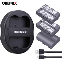 배터리 카메라용 밧데리 2000mAh EN-EL3E EN 충전기가있는 Nikon D300 D90 D80 D70 D50 카메라, 07 3Battery and Charger