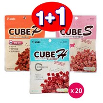 아스쿠 아스쿠 맘스큐브 60g 3종 x 20개+ 1.2Kg 애견간식, 02. 명태