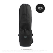 보드백 더블 롱보드 육상 서핑보드 대어판 가방 휴대용 캔버스 대용량 백팩, 대형 블랙 [긴 보드]