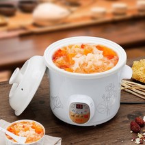슬로우 쿠커 라면 끓이는 기계 전기찌개냄비 죽공예품 국냄비 도기 가정용 자동스마트전기, [16] 위 옵션은 wty white porcelain