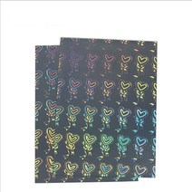 레이져각인기 각인장비UV레이저마킹산업용레이저프린터100 시트 레이저 홀로그램 사랑 활 패턴 4 잉크젯 자, 01 Love ow