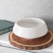 유기 수반 21x9cm 조화 꽃꽂이 인테리어 장식 소품, 단품