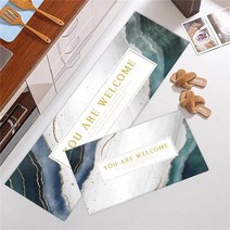 층간소음 매트 아파트 주방 바닥 매트 침실 거실 긴 침대 옆 러그 복도 부드럽고 세탁 가능한 카펫 미, 20 23_04 50cmx80cm 1pc