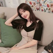 파티드레스 한국 시크 백 보우 허리 포옹 슬리밍 서스펜더 드레스 여성용 여름 신제품 정장