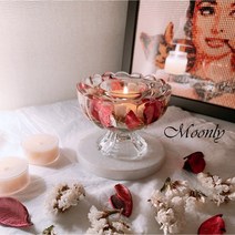 Moonly Candle. 젤캔들홀더. 플라워 젤캔들 홀더. 선물용. 답례품