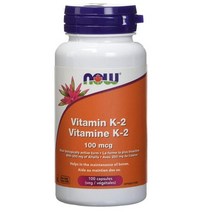 NOW 비타민 K2 영양제 Vitamin K-2 100mcg 100정, 1개