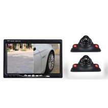 측면 카메라 차량 주차 전방 사각지대카메라 트랙터, 7인치(전면+우)