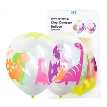30cm클리어 공룡풍선6입 혼합풍선 생일풍선 인쇄풍선 만들기 버블풍선 연결풍선 파티생각 모양 별풍선, 단품, 상세페이지 참조, 상세페이지 참조