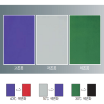 (JLS) 시온스티커 열변색스티커 (고온 저온 체온) 열변색종이 시온딱지 재미있는 과학실험, 고온 1장