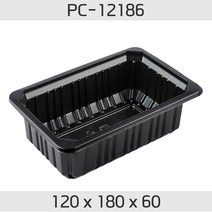 맛을담는용기 맛을 담는 튼튼한 실링용기 PC-12186 - 검정 900개 / 엔터팩 큐담호환 PP용기 두꺼운실링용기 팩클리어, 1개
