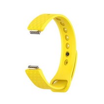 저스트투 Fitbit 인스파이어/인스파이어 HR 활동 추적기/ace2 용 3D 실리콘 손목 밴드 스트랩 스마트워치 교체용 시계, [02] S, [07] YELLOW