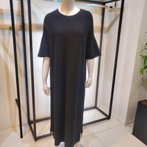 막스카라 박스핏 반팔 니트 롱 원피스 M13QKO334