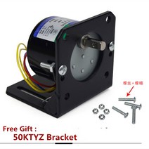 저속모터 AC 110V 영구 자석 동기 모터 6W 50KTYZ 브래킷 포함 감속기 속도 1rpm-110rpm 정방향 반전, 20 110V 30rpm