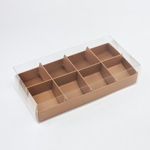 화이트 마카롱 화과자 다용도 상자 8구, 50개