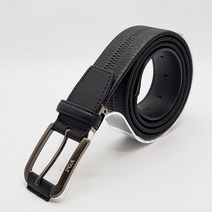 PGA 남성 여성 이태리 천연 소가죽 스트레치 캐주얼 골프 벨트, PGA006 블랙
