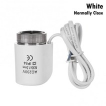 엑추에이터 모터 전동실린더 230v 라디에이터 액추에이터 밸브 전기 액추에이터 전열 밸브 매니폴드 개폐 2선식 연결 액추에이터 바닥 난방, 흰색 폐쇄