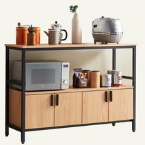 주방수납장 이케아 에어프라이 멀티 전자렌지대 원룸 신혼 밥통선반 국내제작 렌지대 1200, 화이트