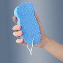 때밀이스펀지 집에서 얼굴 때 밀기 3d 소프트 매직 매직 목욕 각질 제거 피부 제거, 푸른