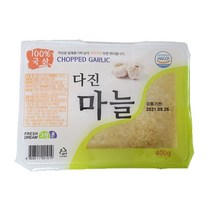 무료배송!! 코스트코 그린촌 100% 국산 냉동 다진 마늘 400g (대용량/ 아이스박스 포장 발송), 6팩