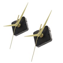 GHSHOP DIY 및 수리 노란색 포인터에 대 한 포인터와 함께 2 x 자동 벽 시계 운동, 플라스틱, 노란색 포인터