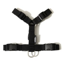 플레이바우 H489 앞섬방지 강아지 하네스 가슴줄 H형, 블랙