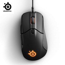 SteelSeries Rival 310 RGB FPS USB 광 게이밍 유선 마우스 12000 무소음마우스, 소매 상자없이