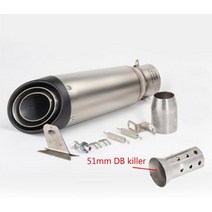 오토바이 배기 파이프 머플러 51mm 60mm 범용 배기 강관 탈출 moto for, a9-51mm