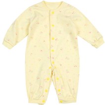 우주복 바디슈트 아기 유아 신생아 백일 돌 옷 우주복 made in Korea, W 병아리 노랑