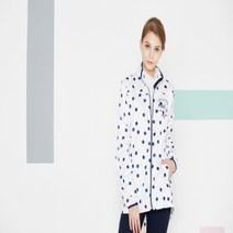 그렉노먼 여성 도트 프린트 자켓 화이트 HWG17-JP101