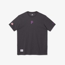 뉴에라 MLB 어드레스 피츠 버그 반팔 티셔츠 다크 그레이 13546496