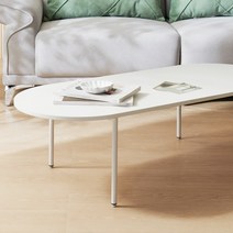 라이디 라운드형 소파 테이블, 화이트