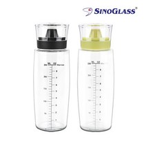 브랜드없음 시노글라스 원형 실리콘 오일병 300ml, 검정, 1개