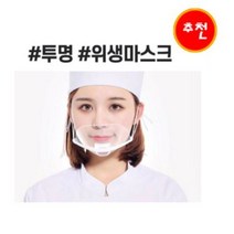 호호몰 투명 위생마스크 10개입(입가리개 조리사 마스크 김서림방지), 1set
