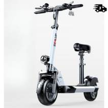 2륜 배터리 전기 스케이트보드 접이식 전동 앉는 퀵보드 앉아서 타는 2발 킥보드, 36V400W, 18.2AH, white