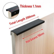 캐비닛 당김 손잡이블랙/실버/오렌지/골드숨겨진 손잡이스테인레스 스틸주방찬장가구 하드웨어, CHINA