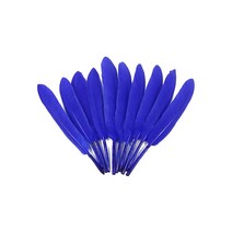 거위깃털 소 약1.5~1.8cm×12~15cm 파랑 100개 자연재료 거위털 인디언장식 노리프렌즈 만들기재료