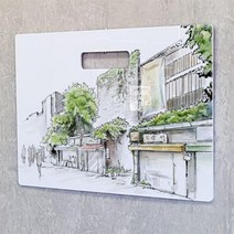 아트박스/꾸밈 nt679-행잉액자_걷고싶은서울거리(가로대형), 타입3.신사동