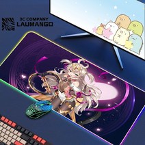 에픽 세븐 Rgb 마우스 패드 게이머 키보드 매트 책상 애니메이션 카펫 Pc 빅 게임 캐비닛 확장, 05 GG001216_06 RGB300x900x3mm