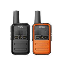 1/2/3 피스 미니 소형 워키 토키 태블릿 Freetalk 전화 노트북 핸드폰 패드 장난감 1 ~ 5Km UHF 선물 양방, 04 Black-Orange_01 EURO