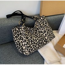 호피 숄더백 레오파드